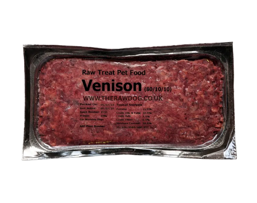 RAW TREAT VENISON MINCE 80/10/10