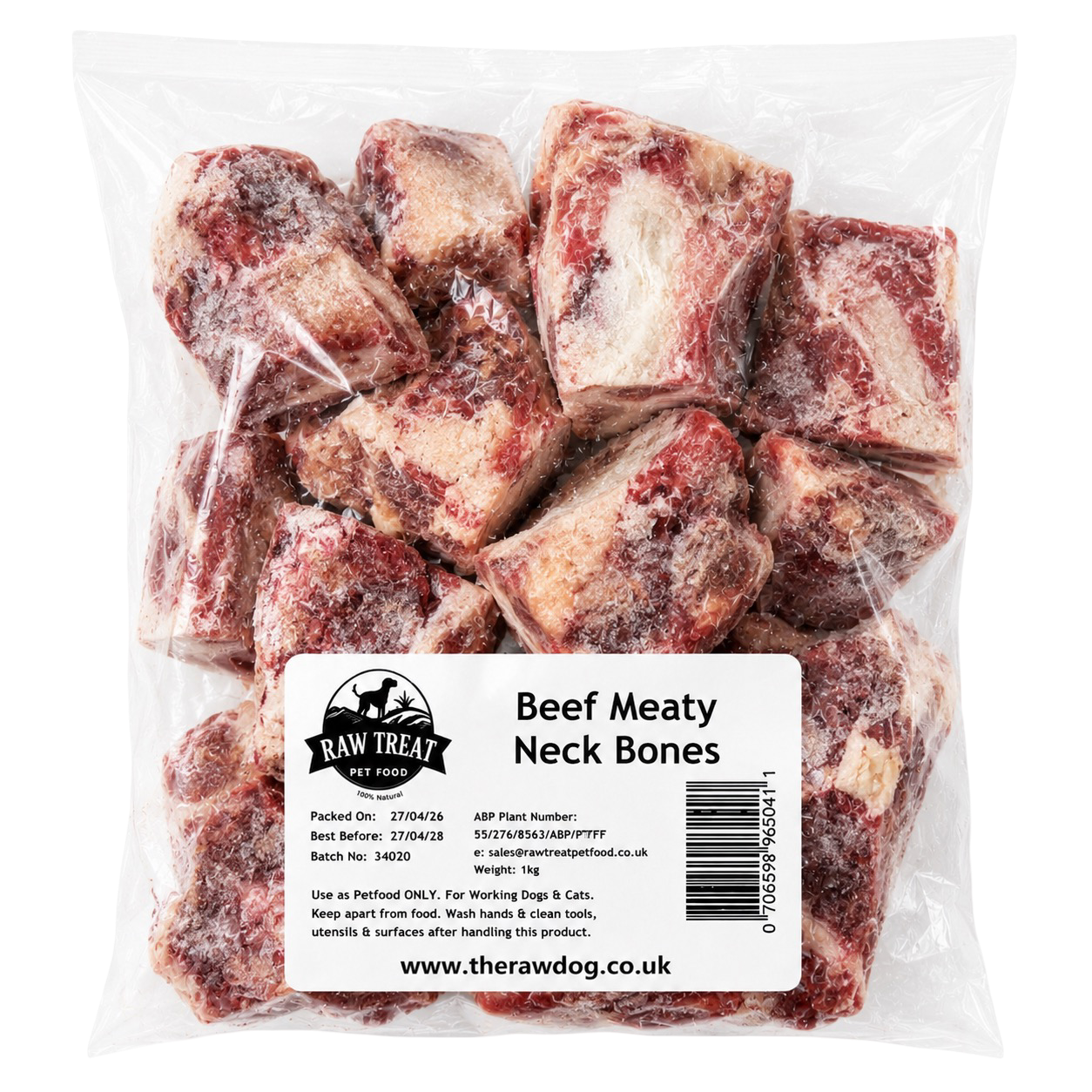 BEEF MEATY NECK BONES 2KG