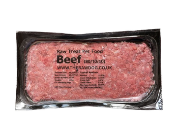 RAW TREAT BEEF MINCE 80/10/10