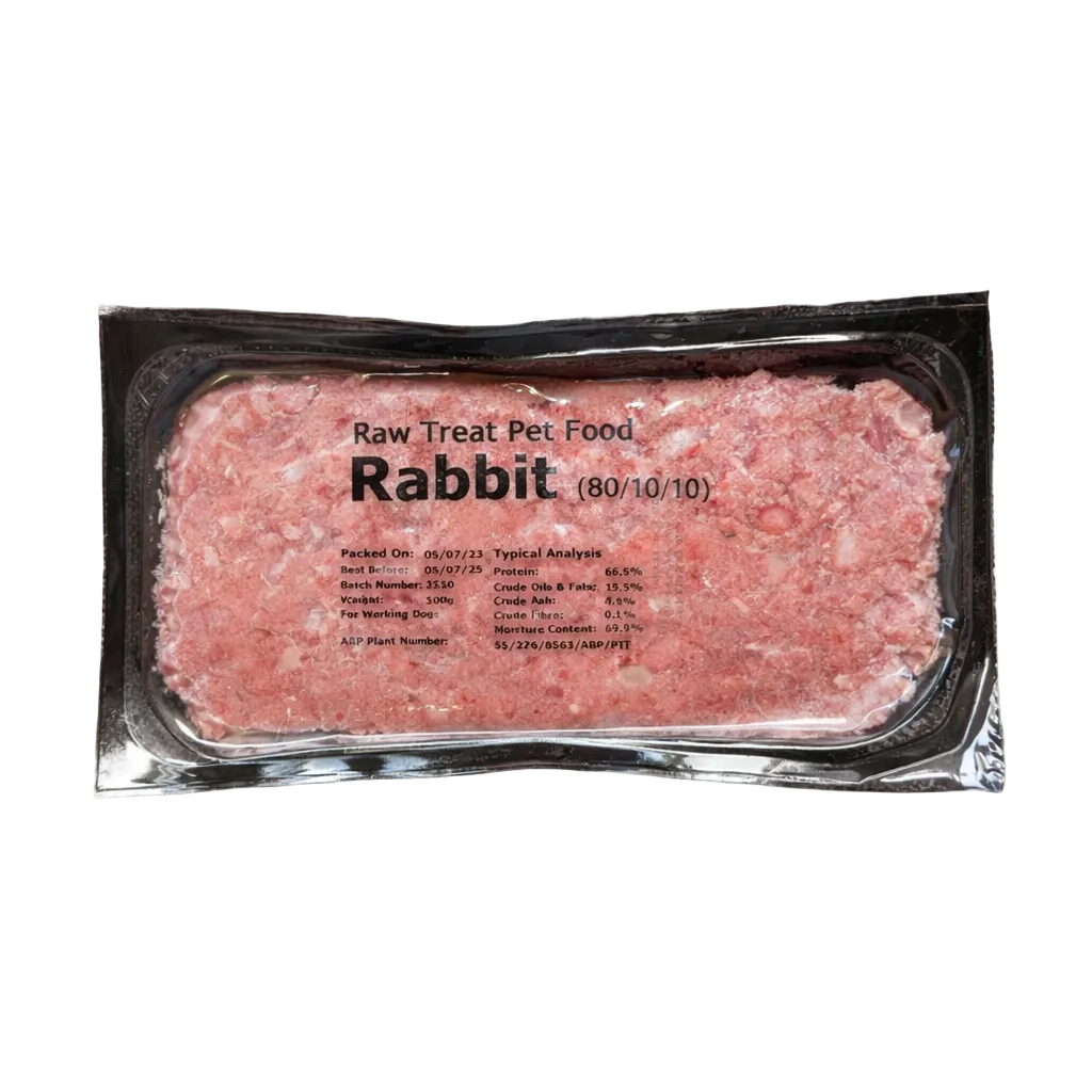 RAW TREAT RABBIT MINCE 80/10/10