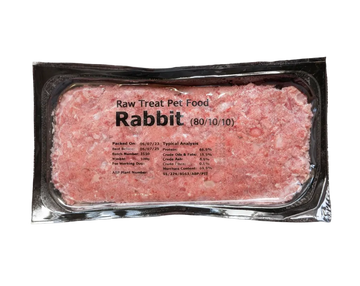 RAW TREAT RABBIT MINCE 80/10/10