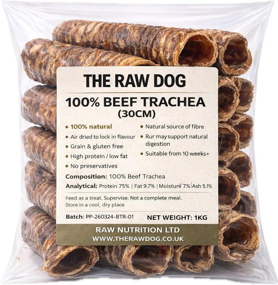 BEEF TRACHEA 30CM 1KG