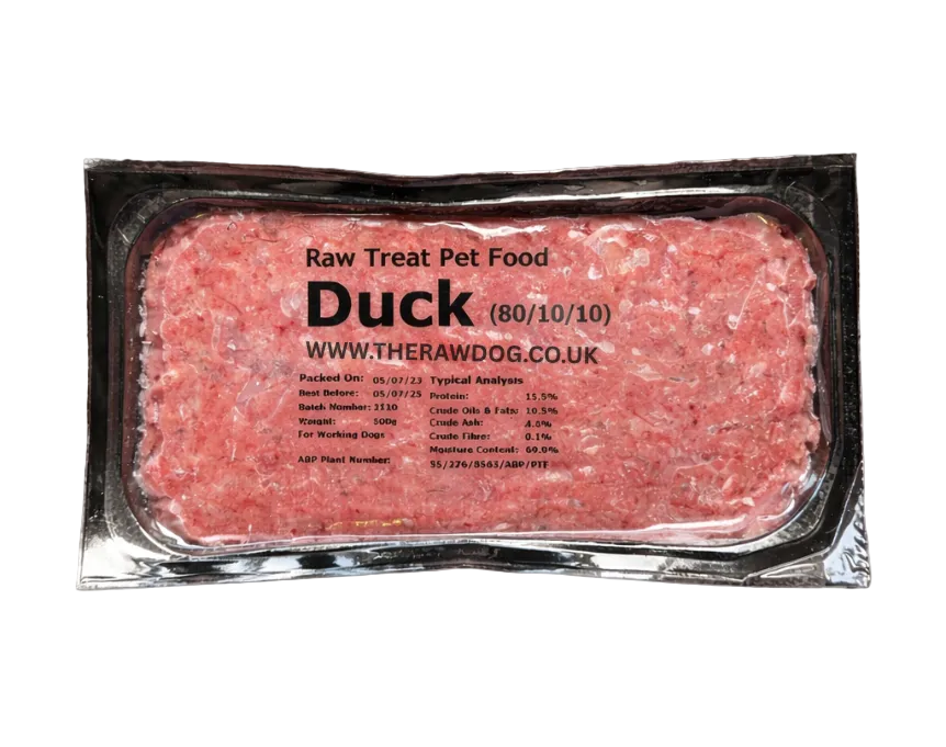 RAW TREAT DUCK MINCE 80/10/10