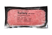RAW TREAT TURKEY MINCE 80/10/10 raw dog food for Nottingham delivery