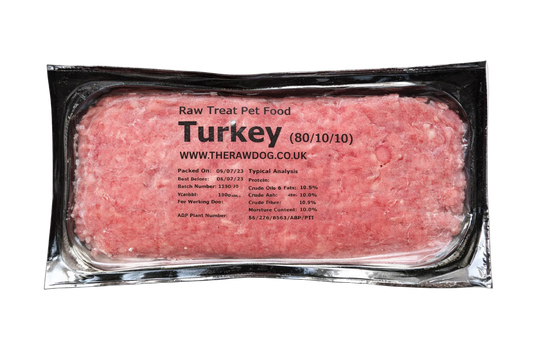 RAW TREAT TURKEY MINCE 80/10/10