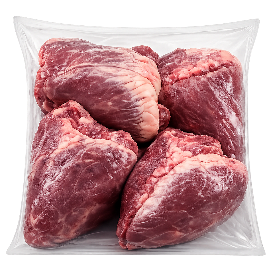BEEF HEART CHUNKS 1KG