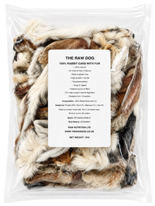 RABBIT EARS WITH FUR 1KG
