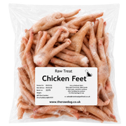 CHICKEN FEET 1KG raw bones chunks and offal for dogs