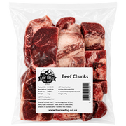 BEEF CHUNKS 1KG raw bones chunks and offal for dogs