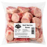 BEEF MARROW MINI BONES 2KG raw bones chunks and offal for dogs