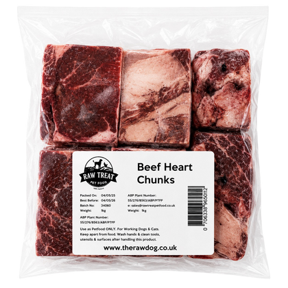 BEEF HEART CHUNKS 1KG