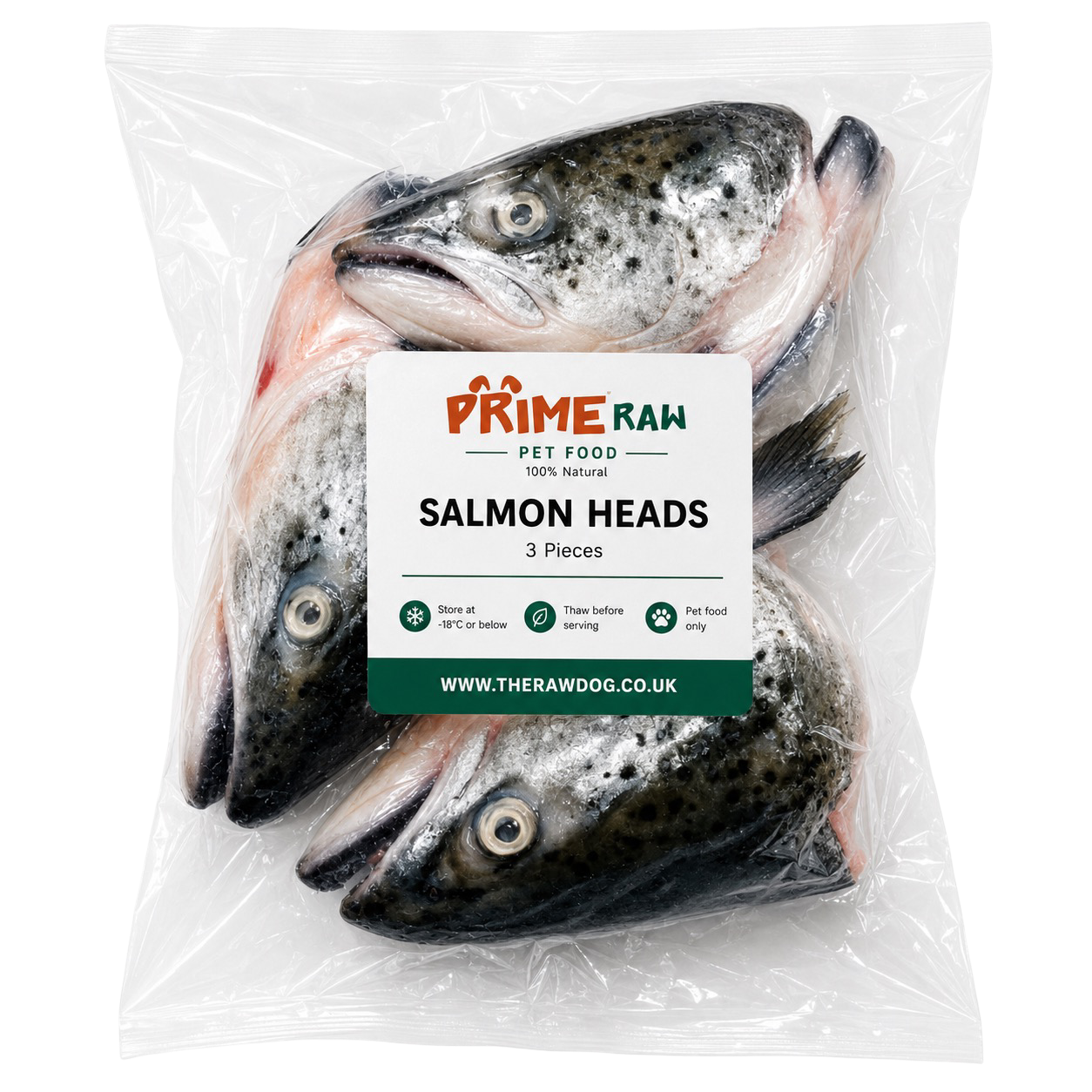 SALMON HEADS 3PCS